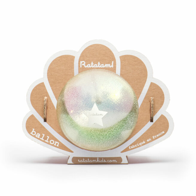 Ballon coquillage 10 cm - Blanc
