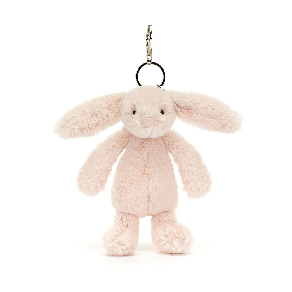 Bashful Blush Bunny Bag Charm - 18cm x 5cm x 4cm