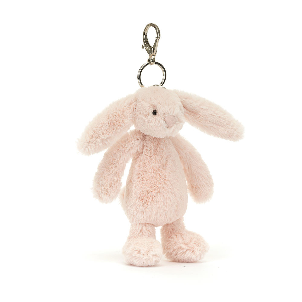 Bashful Blush Bunny Bag Charm - 18cm x 5cm x 4cm