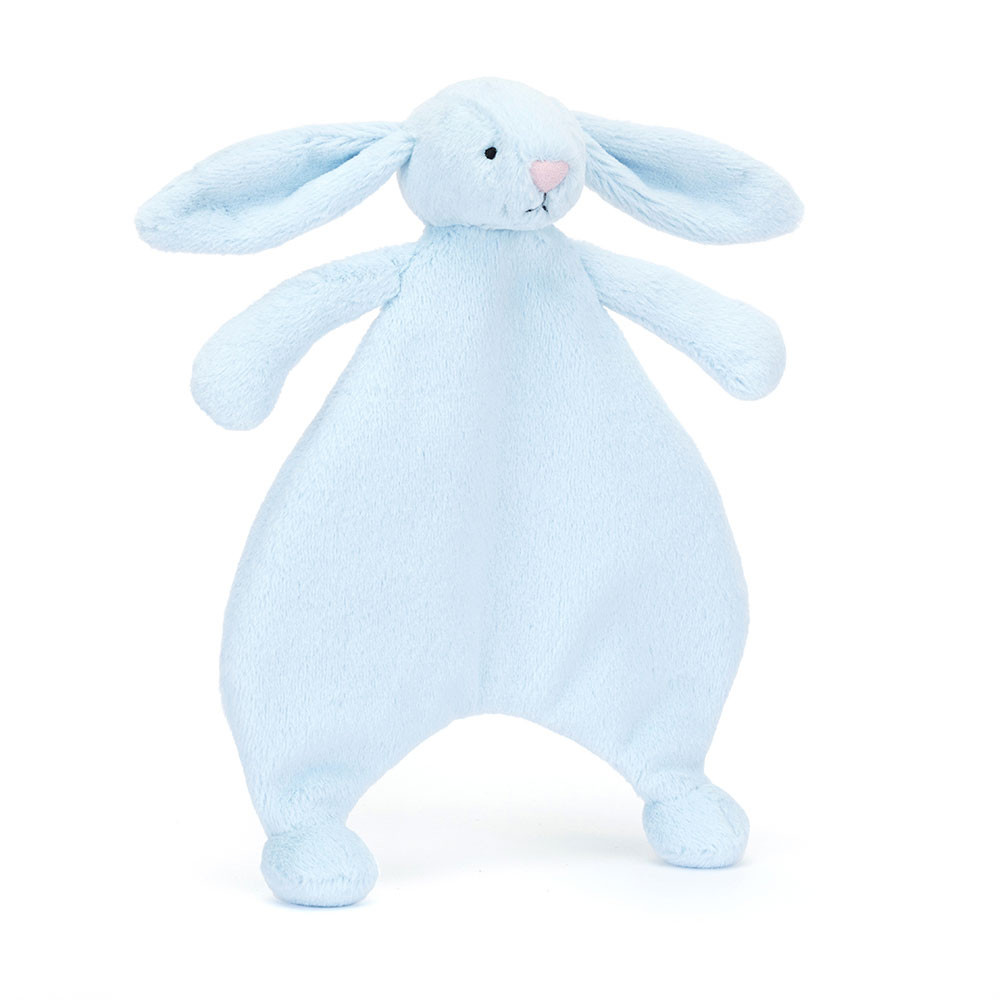 Bashful Blue Bunny Comforter - 27cm x 20cm x 7cm