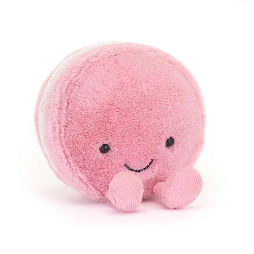 Amuseables Mia Macaron (Framboise) - 12cm x 10cm x 5cm