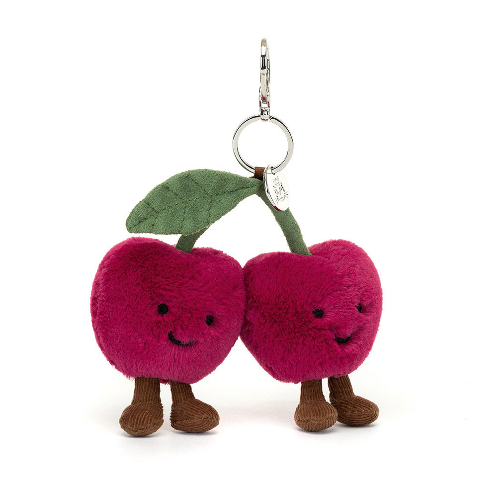 Amuseables Cherries Bag Charm - 16cm x 13cm x 5cm