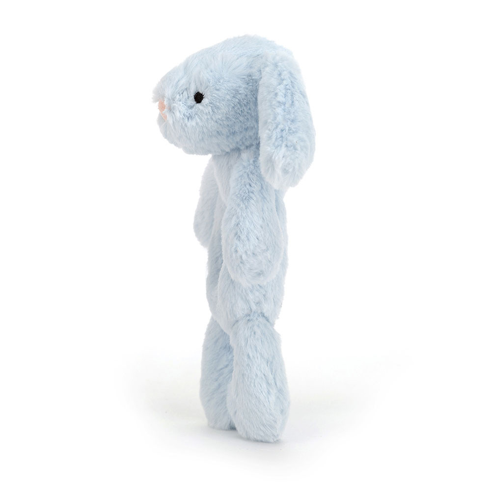 Bashful Blue Bunny Ring Rattle - 18cm x 8cm x 2cm