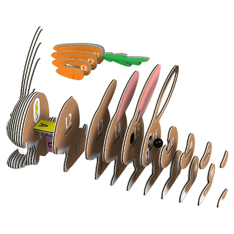 Eugy 3D Modèle: ANIMAL DE FERME Lapin