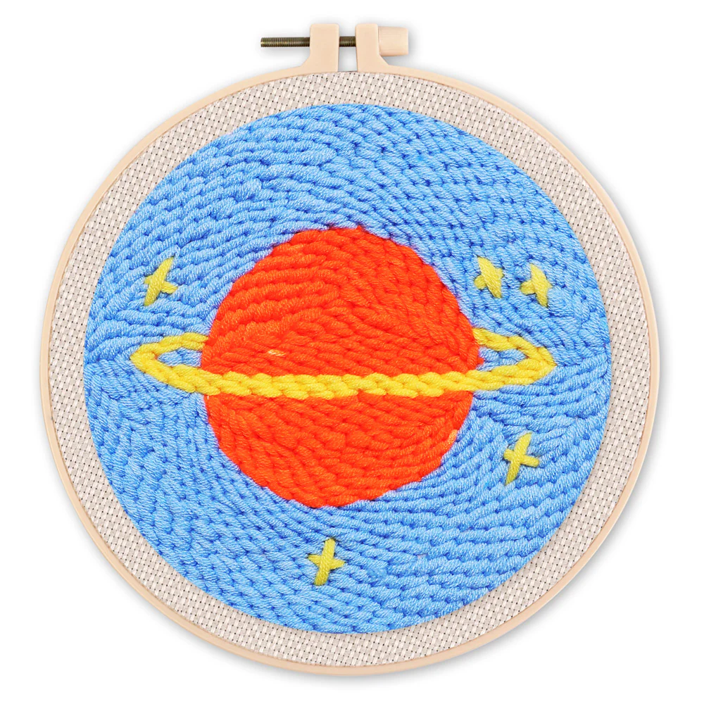 Punche Needle Figured'Art - "PLANETE SATURNE"