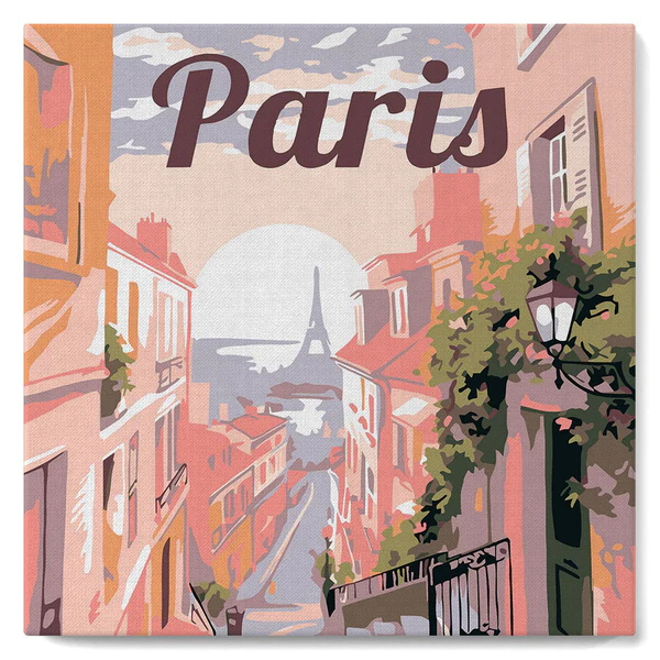 Mini Peinture par numéros Figured'Art - Vue de Paris
