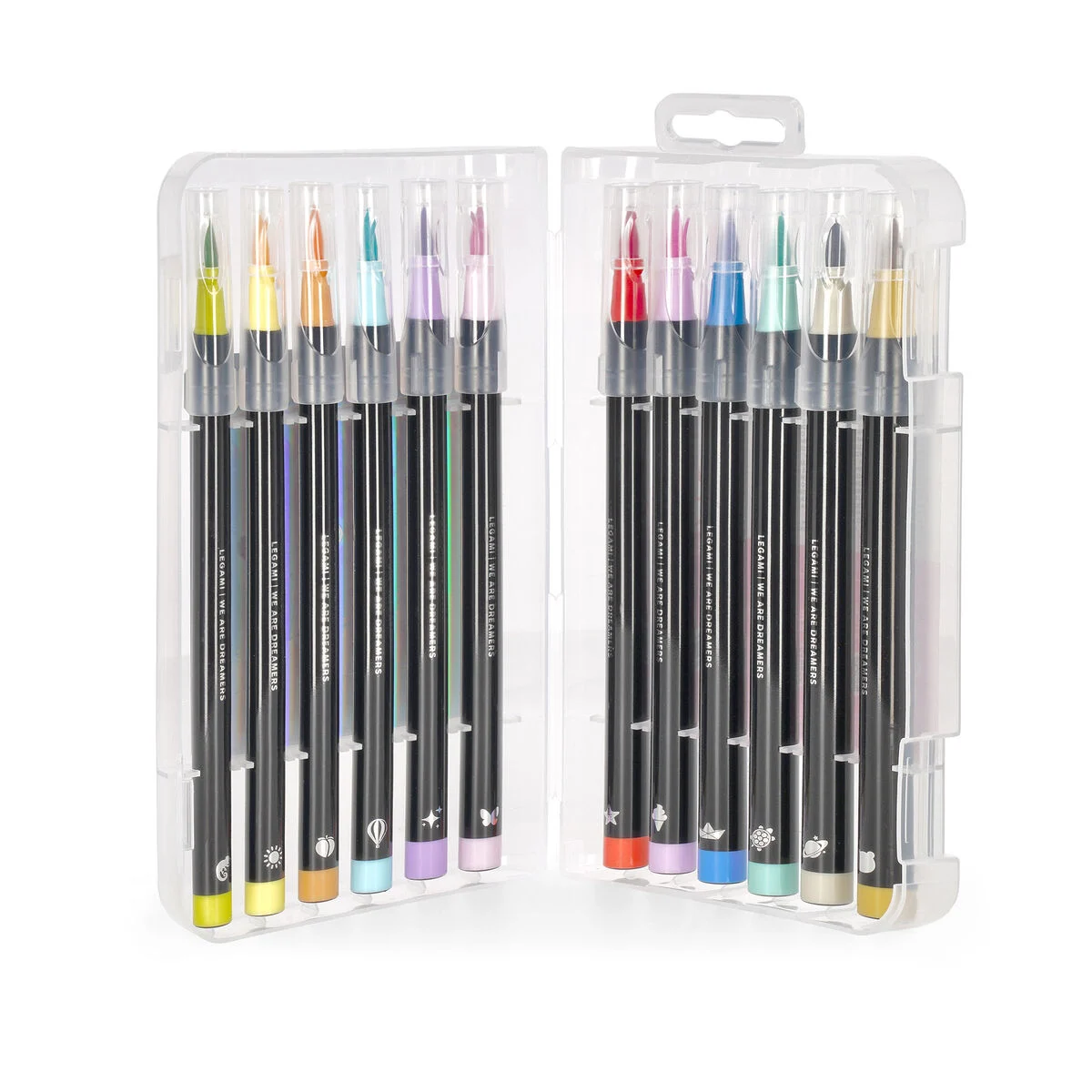 Set de 12 feutres pinceaux - Brush markers - Pastel colours
