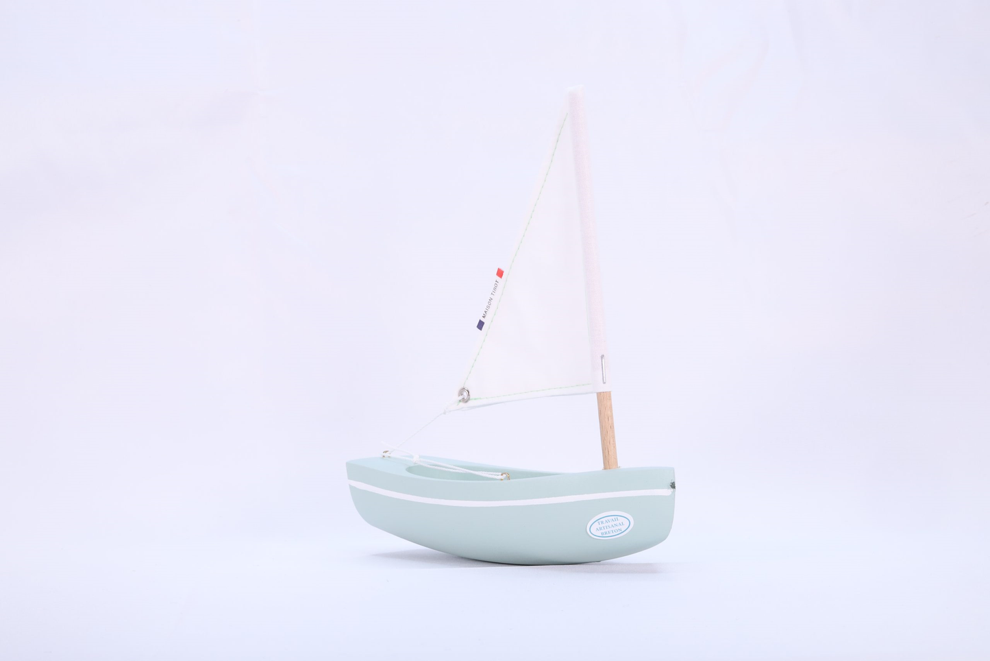 Bateau le Bâchi - 17 cm - Vert d'eau