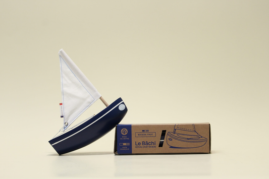 Bateau le Bâchi - 17 cm - Bleu Marine
