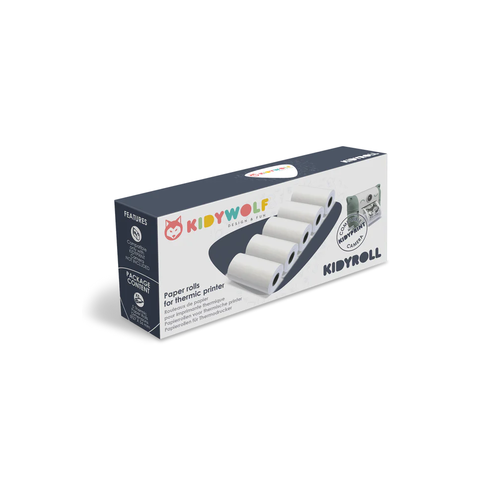 KIDYROLL 1 x 5 classic paper rolls for KIDYPRINT
