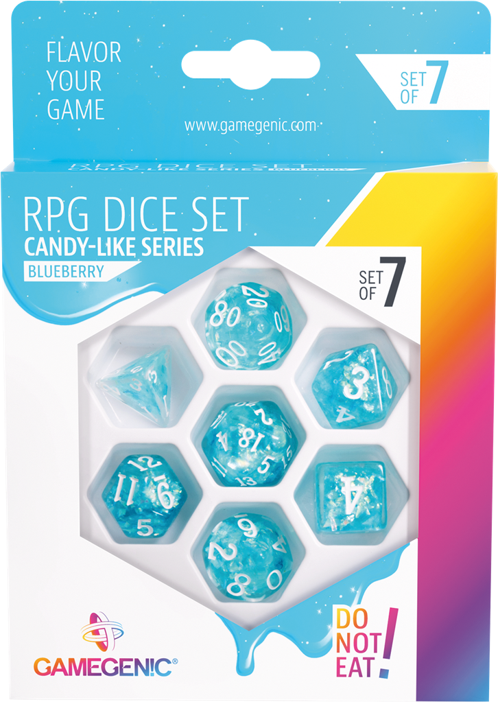 Candy-like Series - Blueberry- Set de 7 Dés