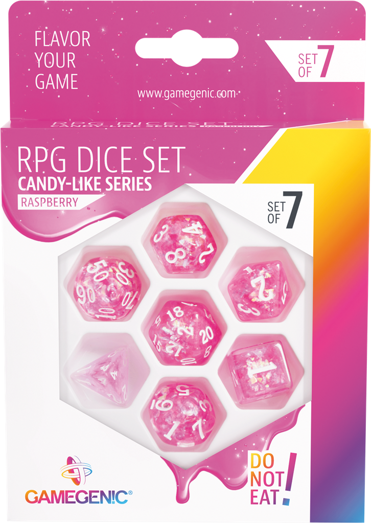 Candy - like Series - Rasberry - Set de 7 Dés