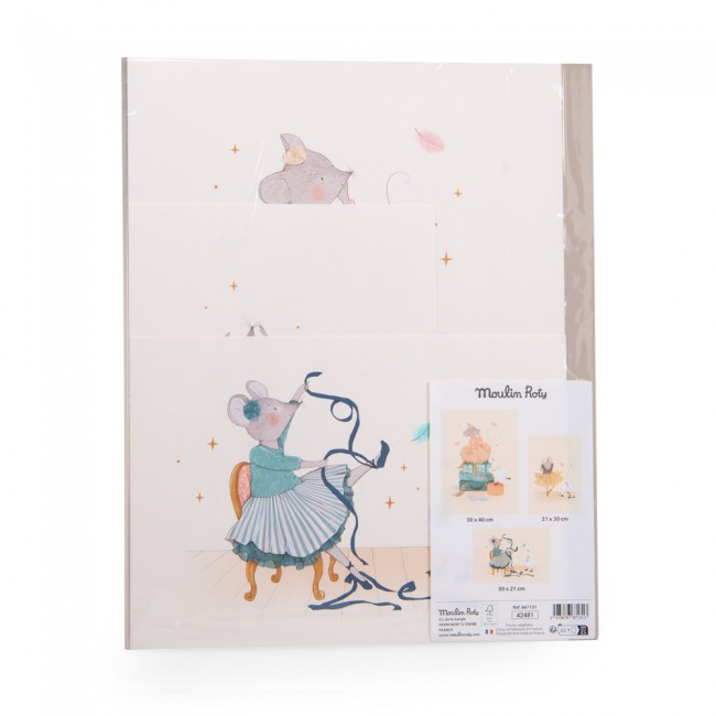 Set de 3 affiches La petite école de danse