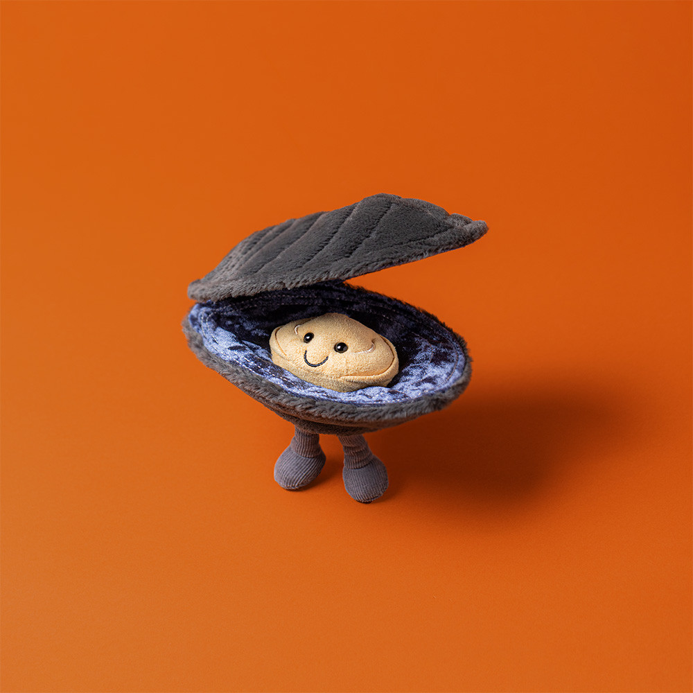 Amuseables Michelle Mussel - 10cm x 17cm x 10cm