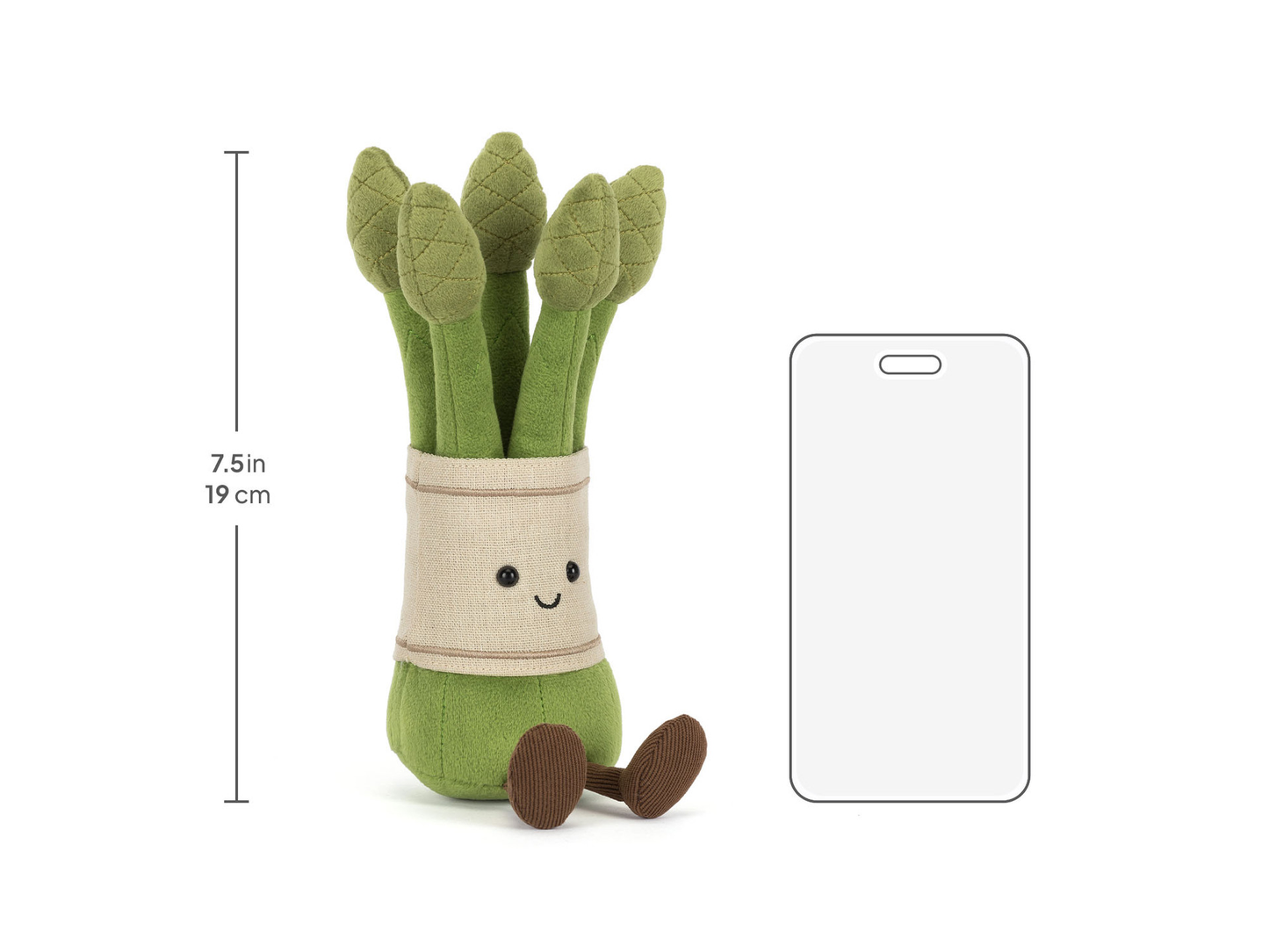 Amuseables Asparagus - 22cm x 7cm x 7cm