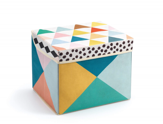 Coffre à jouets siège – Multicolore
