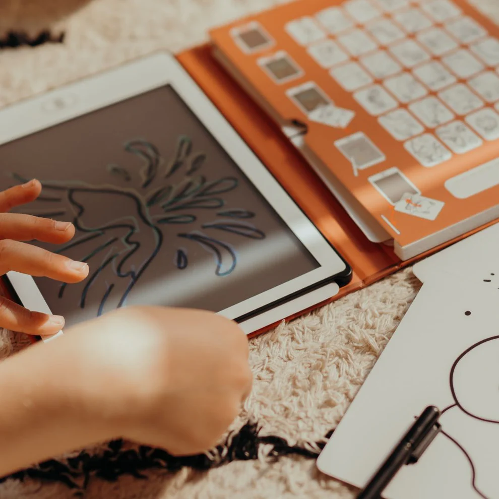 REFIL KIDYDRAW-MINI Dessins "dinosaures" et "galaxie"