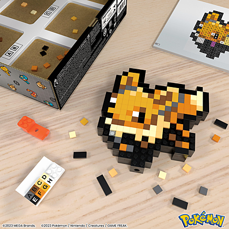 Pixel Art 3D Pokemon Évoli