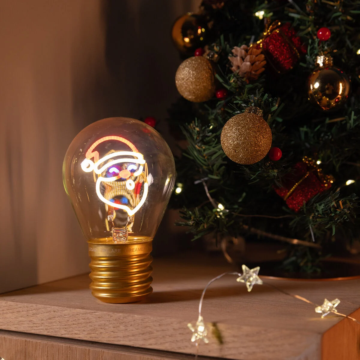 BULB FICTION - LAMPE DE TABLE FORME AMPOULE - SANTA CLAUS
