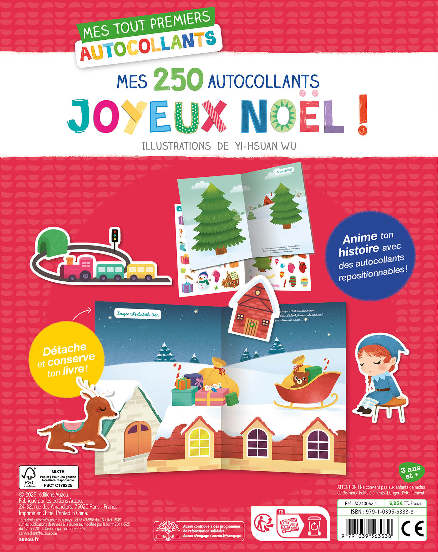 MES TOUT PREMIERS AUTOCOLLANTS - MES 250 AUTOCOLLANTS - JOYEUX NOËL