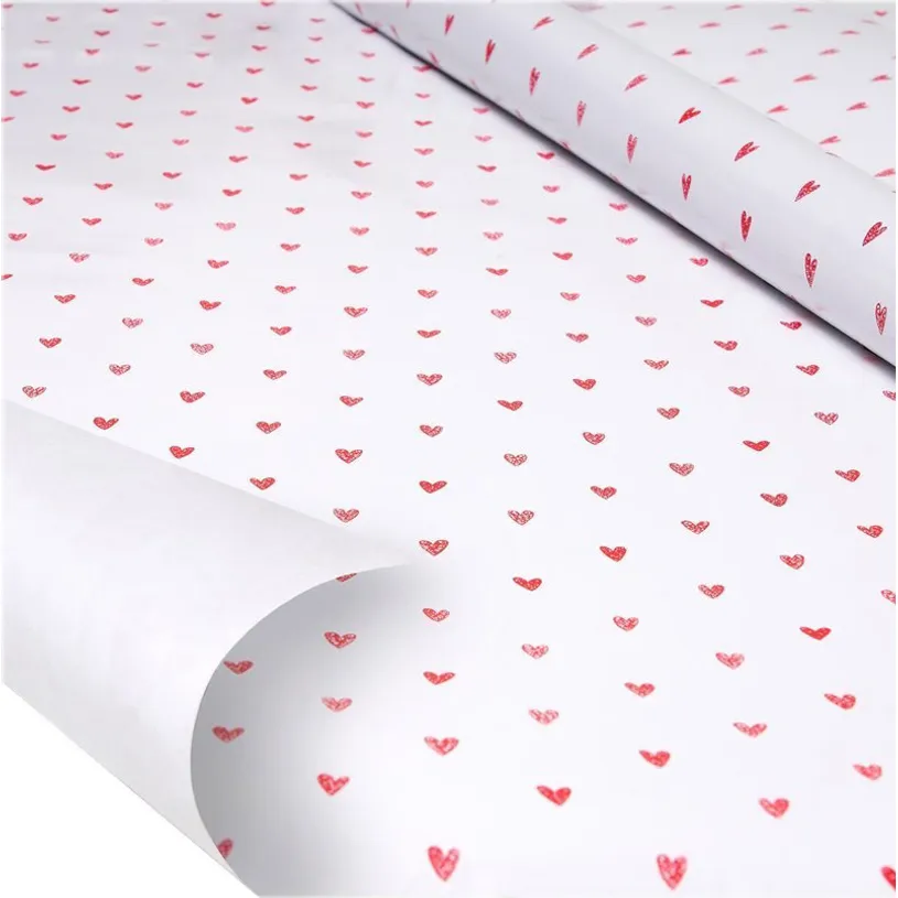 ROULEAU PAPIER CADEAU - WRAPPING PAPER - HEART - 70 x 200 cm