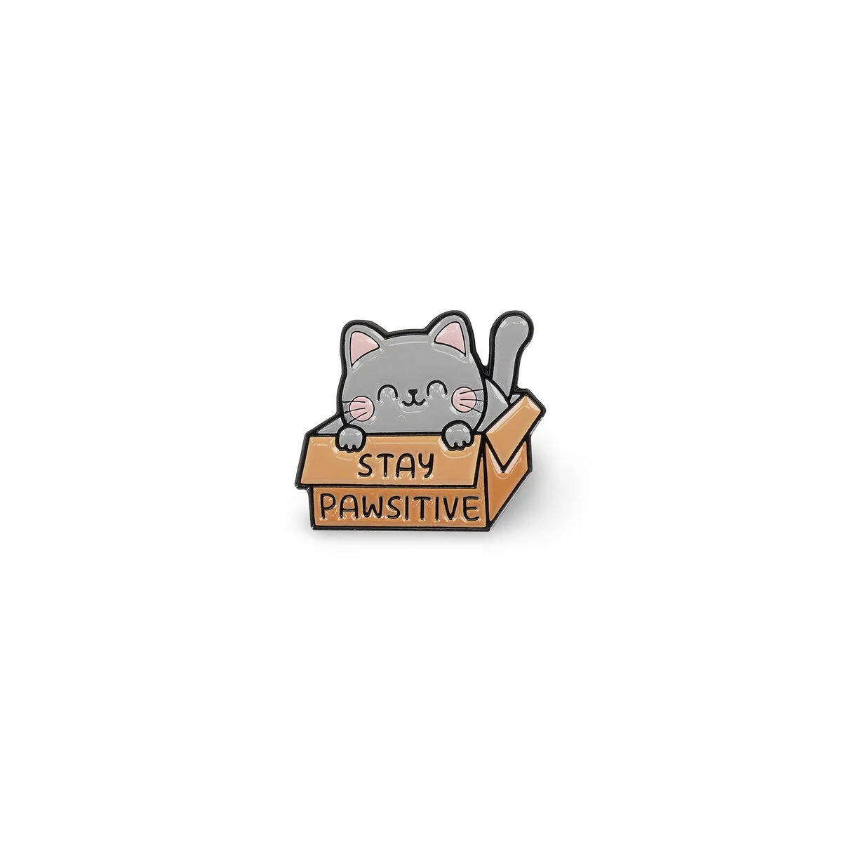 PIN YOUR STYLE! - BROCHE EN MÉTAL ÉMAILLÉ - KITTY