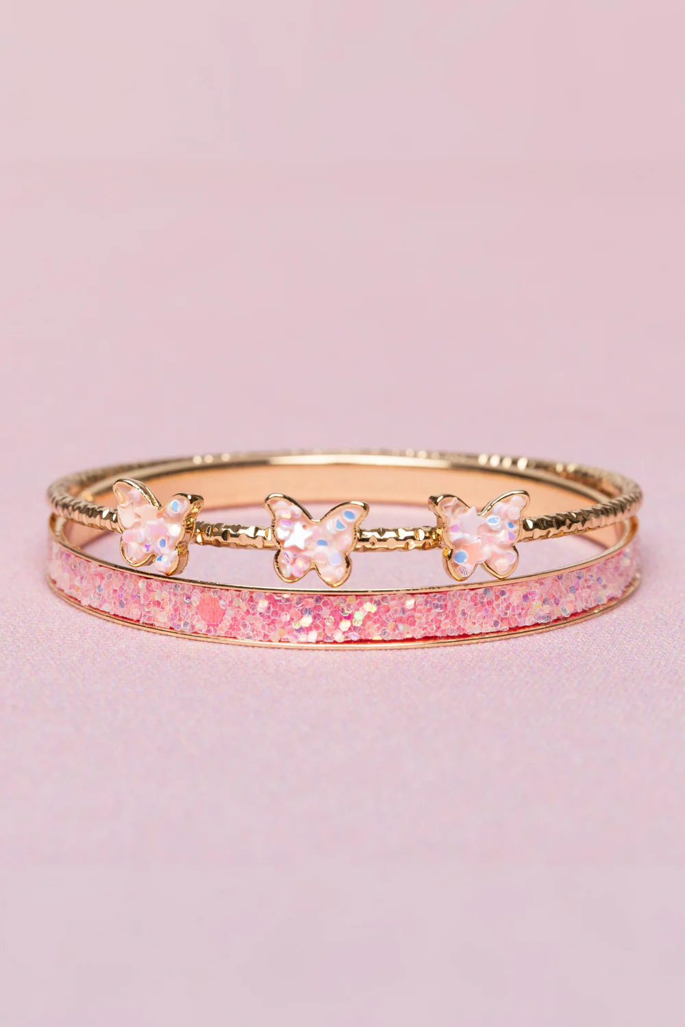 Boutique Chic Butterfly Bangle Set (2 pcs)