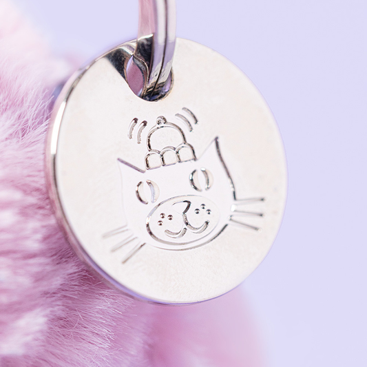 Thistlepop Blossom Bunny Bag Charm - 18cm x 5cm x 4cm