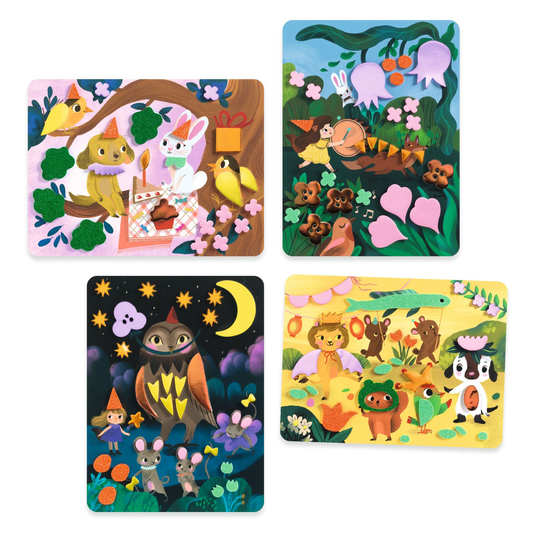 MOSAIQUES - Collage de mousses - Fêtes scintillantes