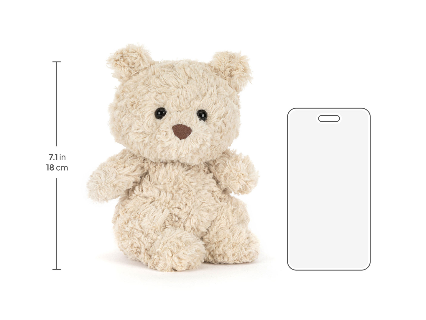 Bartholomew Bear Junior - 18cm x 10cm x 8cm