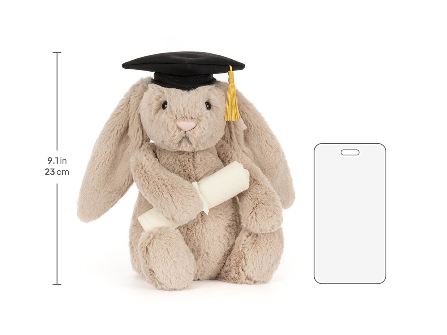 Bashful Bunny Graduation Outfit - 31cm x 12cm x 9cm