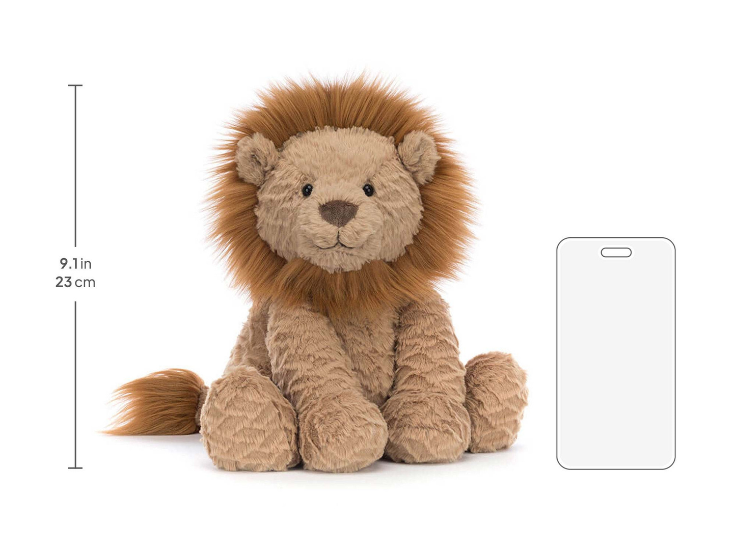Fuddlewuddle Lion Medium - 23cm x 13cm x 9cm