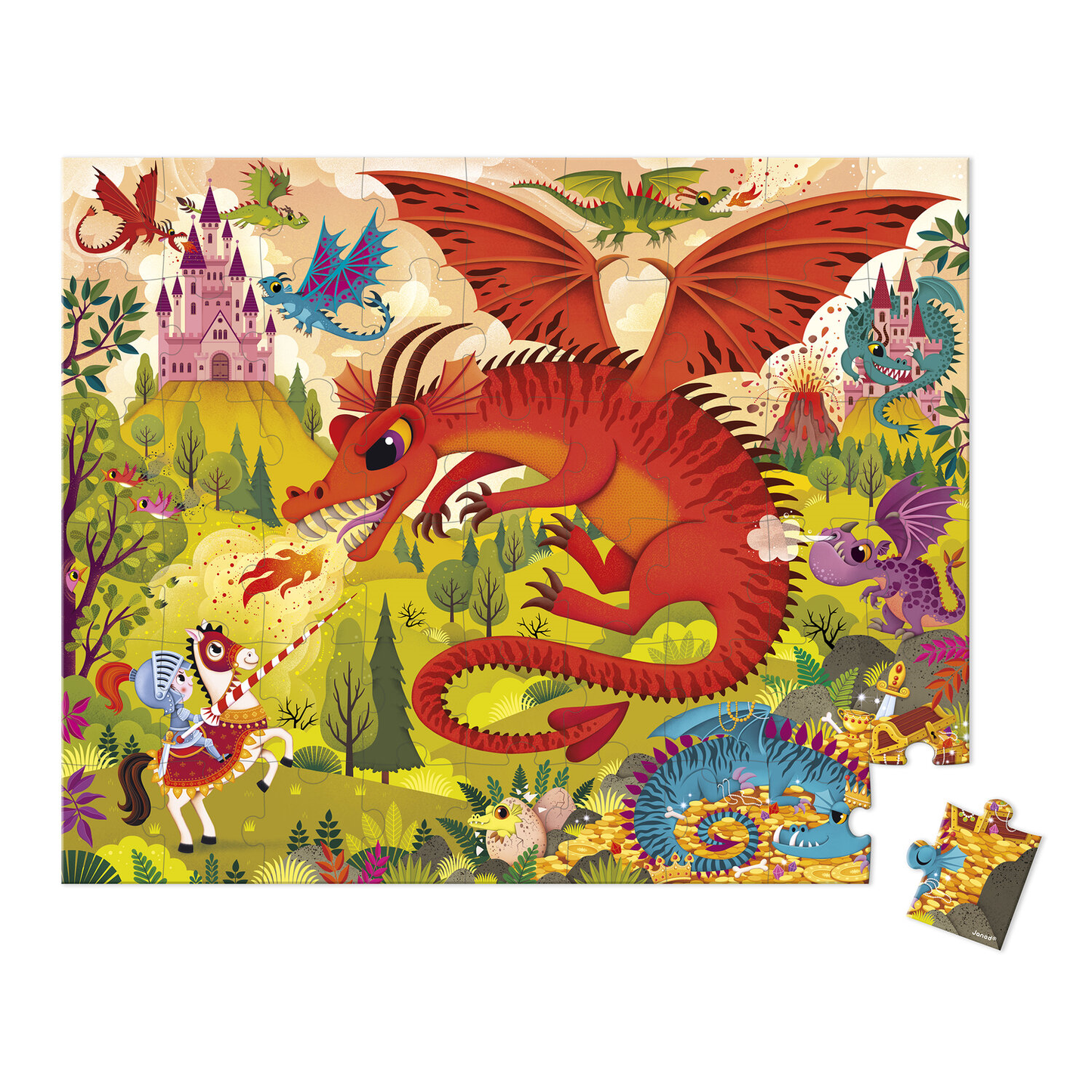PUZZLE ROYAUME DE DRAGONS - 54 pièces