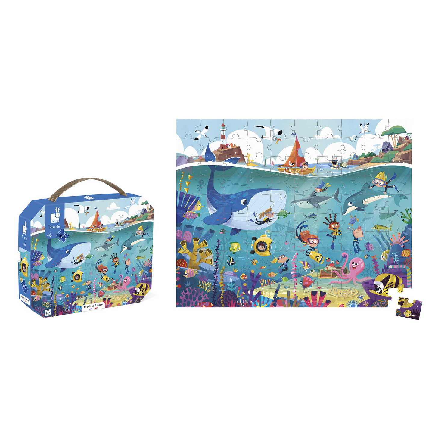 PUZZLE LES FONDS MARINS - 100 pièces
