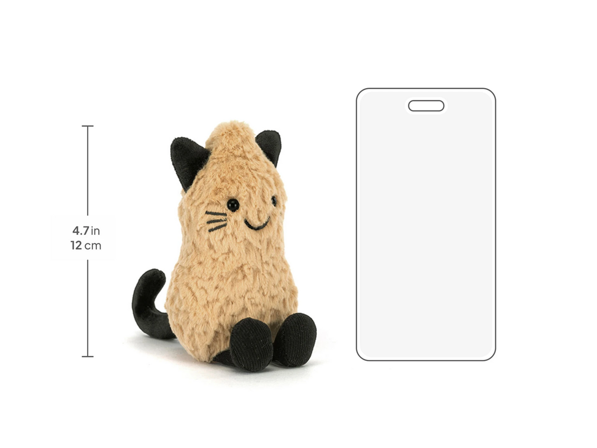 Amuseables Peanut ‘Cat’ - 15cm x 7cm x 6cm
