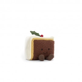 Amuseable Slice of Christmas Cake - 10 x 12 cm