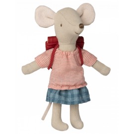 TRICYCLE MOUSE, BIG SISTER WITH BAG - RED