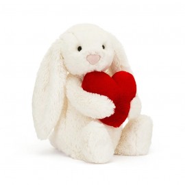 Bashful Red Love Heart Bunny Original - 31 x 12 cm