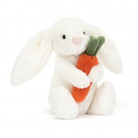 Bashful Bunny With Carrot - 18 x 9 cm