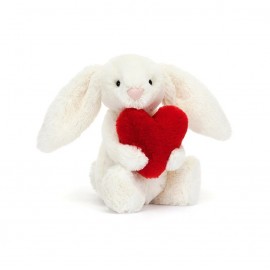 Bashful Red Love Heart Bunny Little - 18 x 9 cm