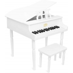 Grand piano à queue blanc 