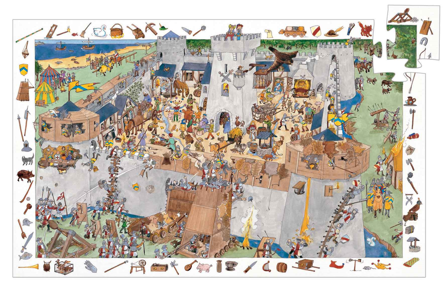 Le Château Fort - 100 pcs - Puzzle Observation