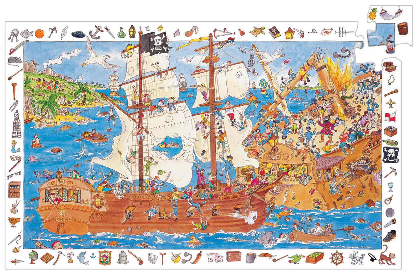 Les Pirates -100 pcs - Puzzle Observation