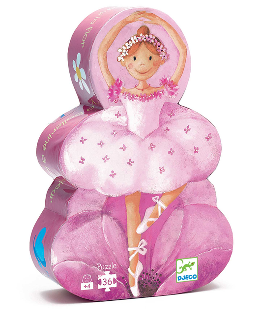 La Ballerine à la Fleur - 36 pcs - Puzzle Silhouette