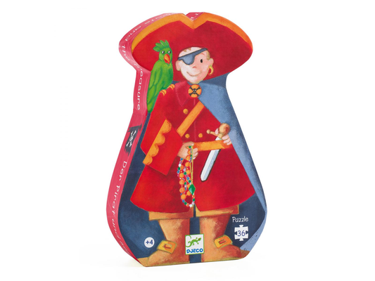 Le pirate et son trésor - 36 pcs - Puzzle silhouette