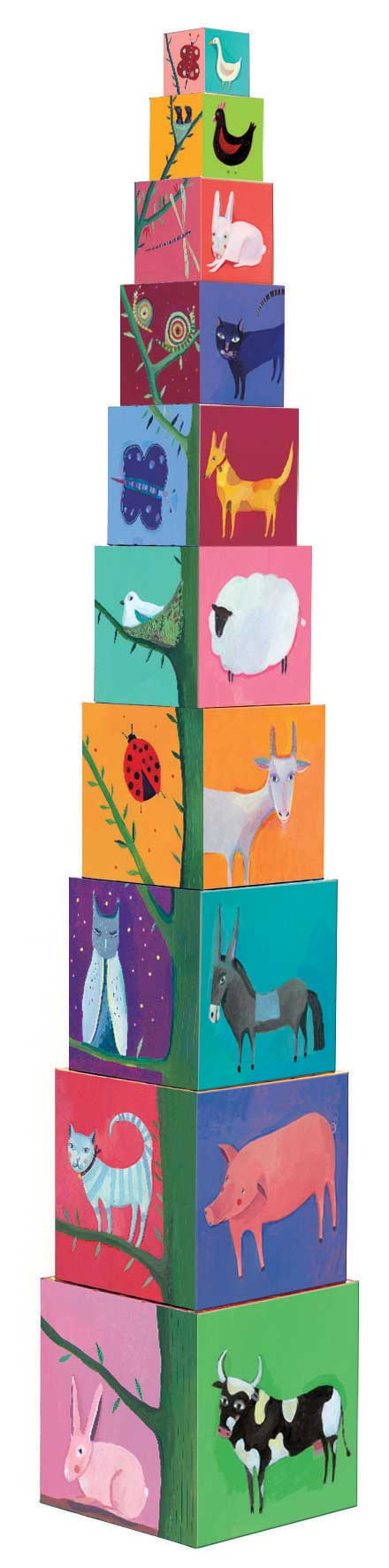 CUBES PREMIER AGE - 10 cubes Nature & animaux