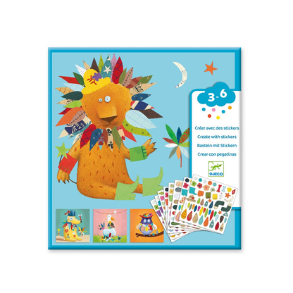 Créer avec des stickers - Animaux