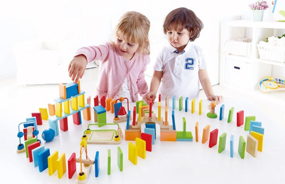 Circuit de dominos arc-en-ciel