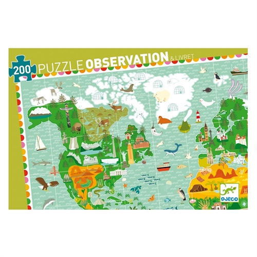 Tour du Monde - 200 pcs - Puzzle Observation