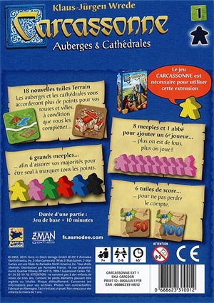 Carcassonne Extension 1 - Auberges et Cathédrales